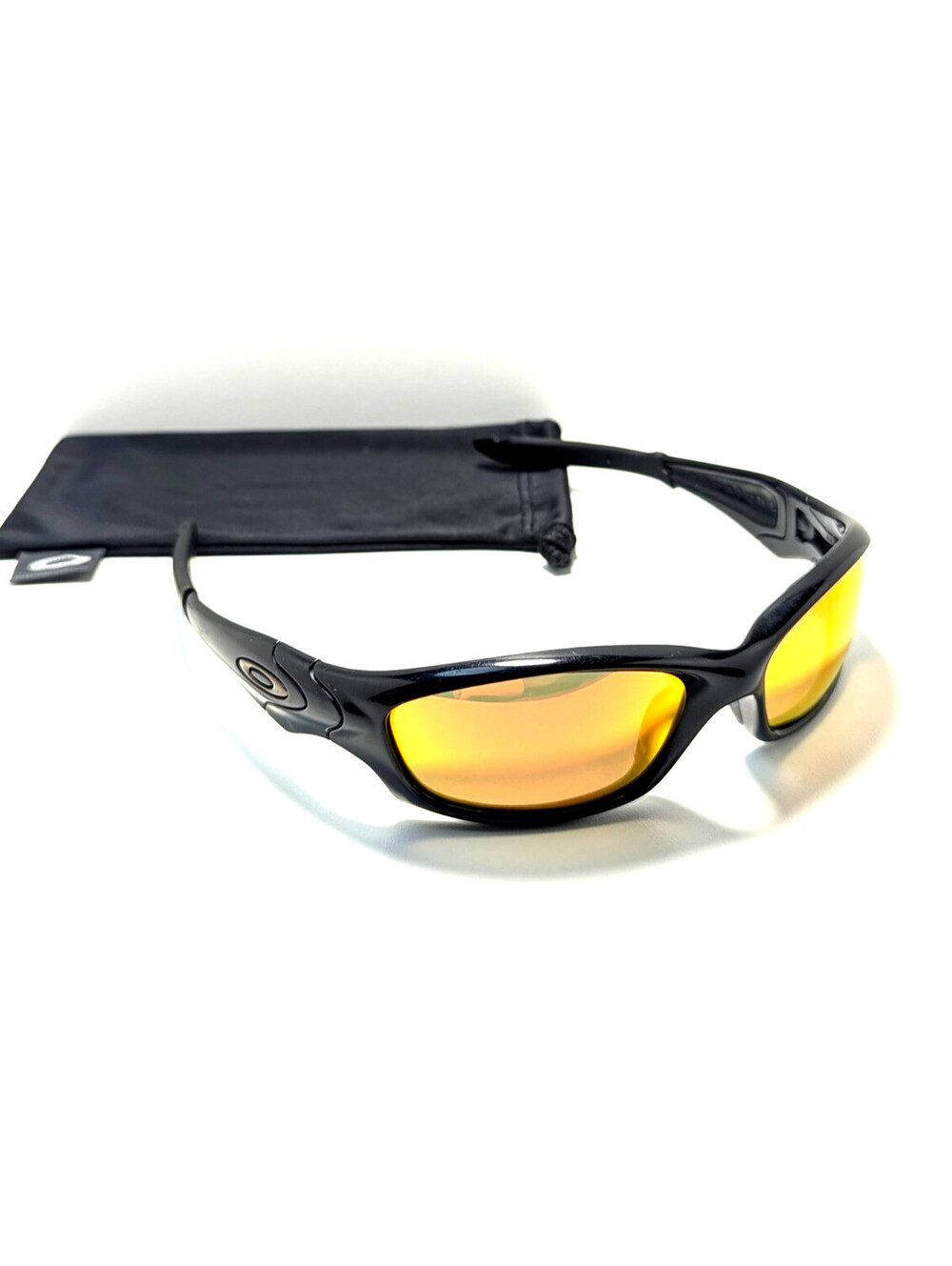 Oakley Straight 2007 Black Red Lens Outdoor Wraparound Men's Sports Sunglasses